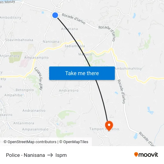 Police - Nanisana to Ispm map
