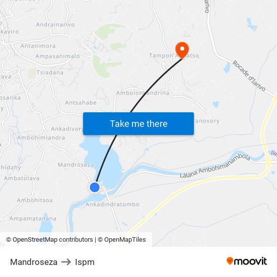 Mandroseza to Ispm map