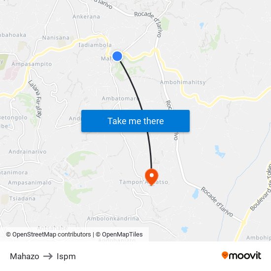 Mahazo to Ispm map