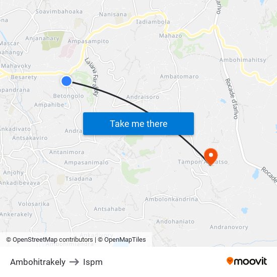 Ambohitrakely to Ispm map