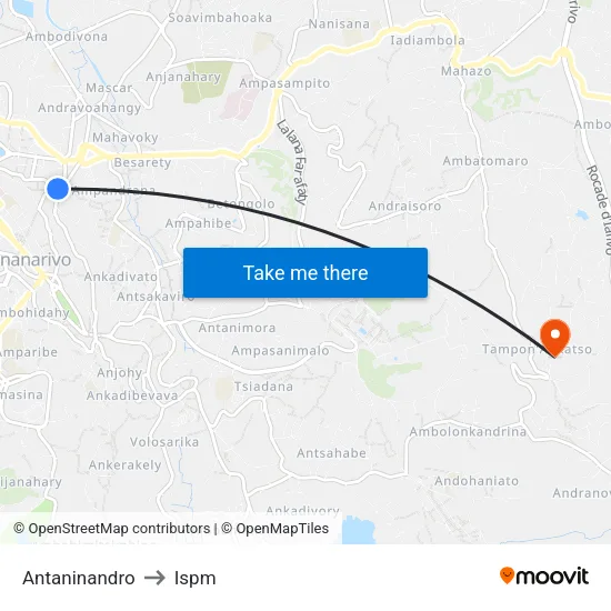 Antaninandro to Ispm map