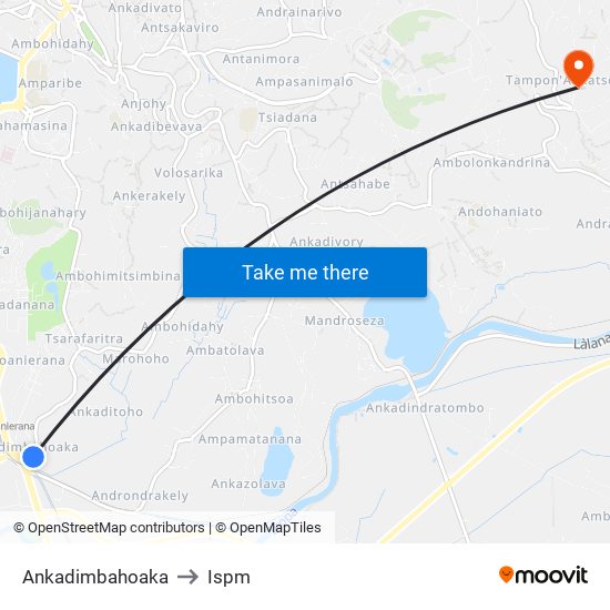 Ankadimbahoaka to Ispm map