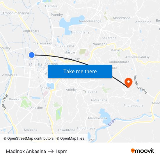 Madinox Ankasina to Ispm map
