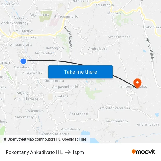 Fokontany Ankadivato II L to Ispm map