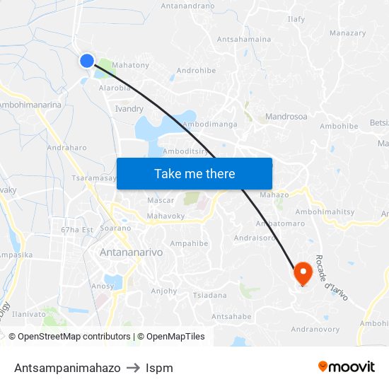 Antsampanimahazo to Ispm map