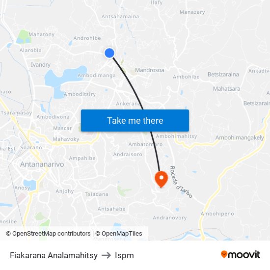 Fiakarana Analamahitsy to Ispm map