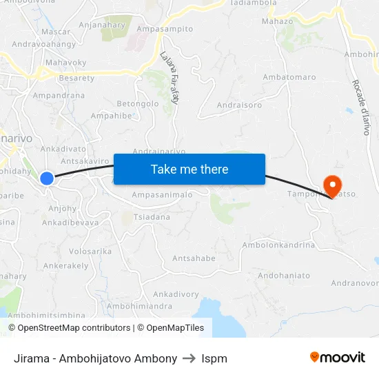 Jirama - Ambohijatovo Ambony to Ispm map