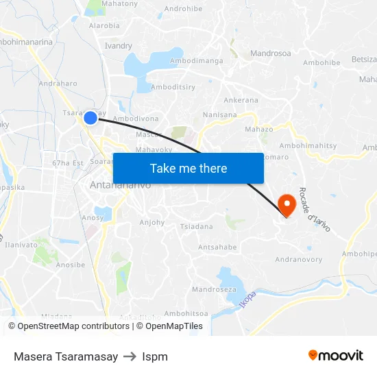 Masera Tsaramasay to Ispm map