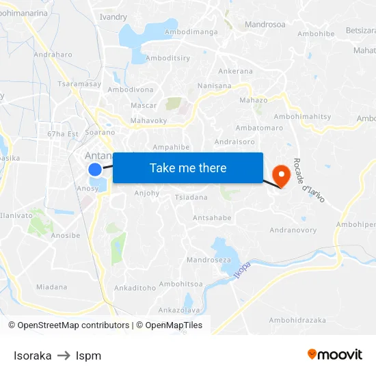 Isoraka to Ispm map