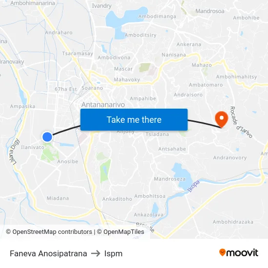 Faneva Anosipatrana to Ispm map