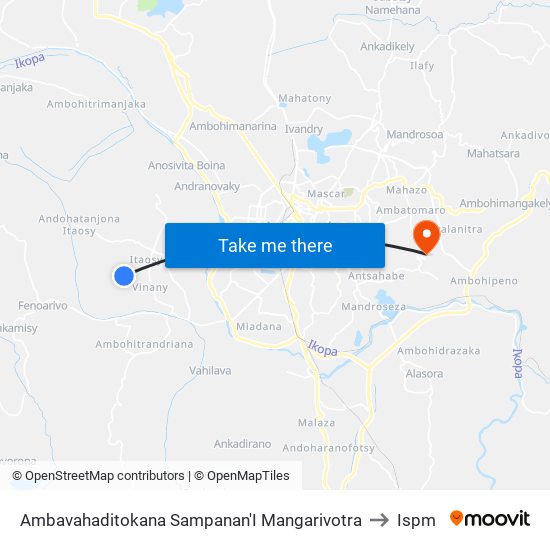 Ambavahaditokana Sampanan'I Mangarivotra to Ispm map