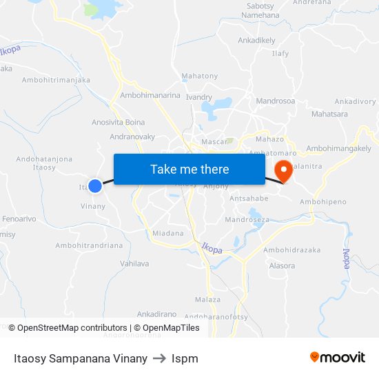 Itaosy Sampanana Vinany to Ispm map