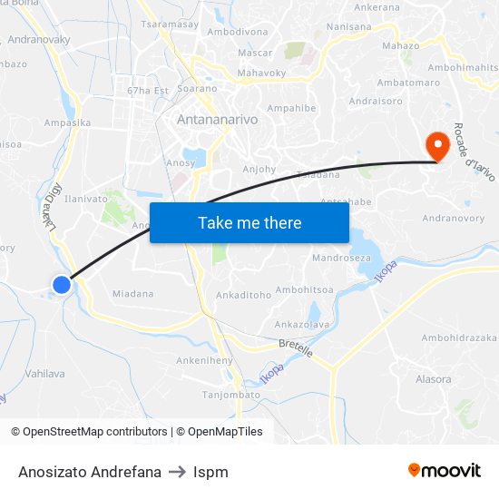 Anosizato Andrefana to Ispm map