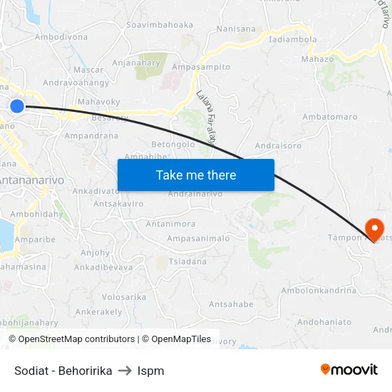 Sodiat - Behoririka to Ispm map