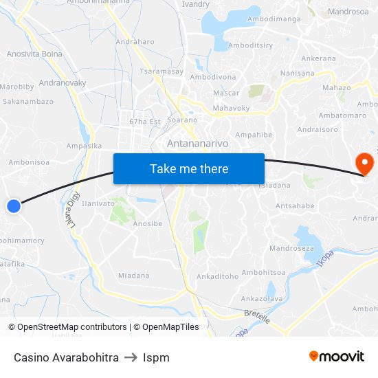Casino Avarabohitra to Ispm map