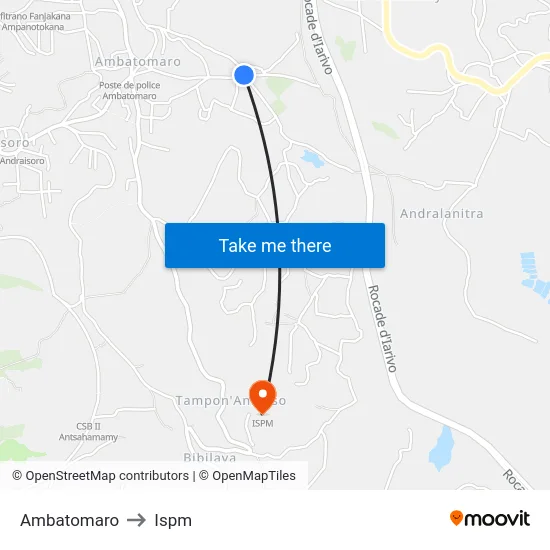 Ambatomaro to Ispm map