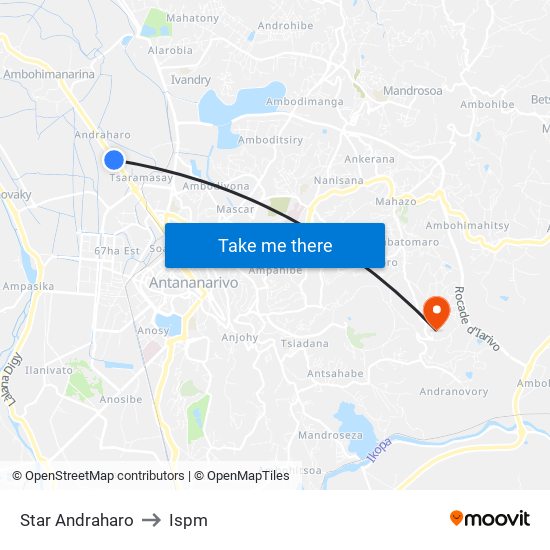 Star Andraharo to Ispm map