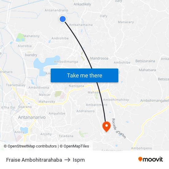 Fraise Ambohitrarahaba to Ispm map