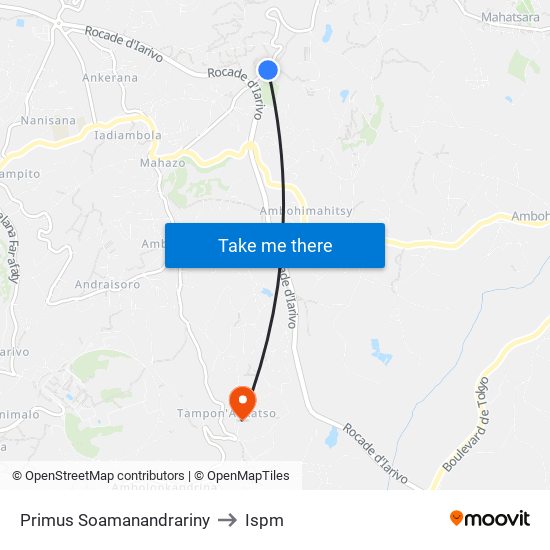Primus Soamanandrariny to Ispm map