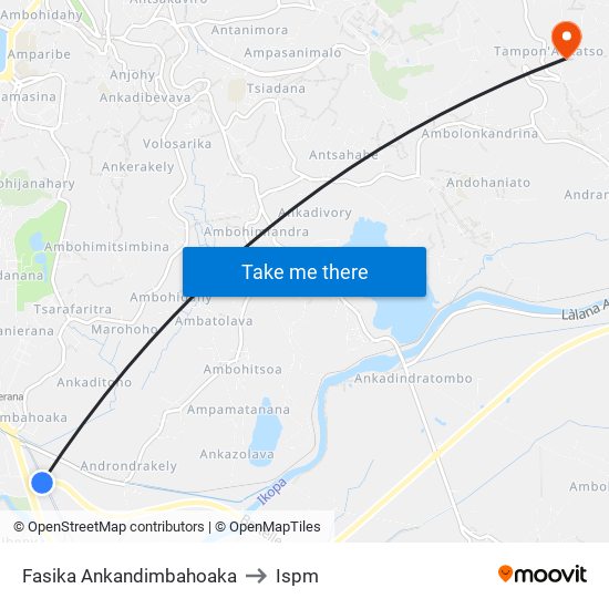 Fasika Ankandimbahoaka to Ispm map