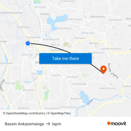 Bassin Ankazomanga to Ispm map