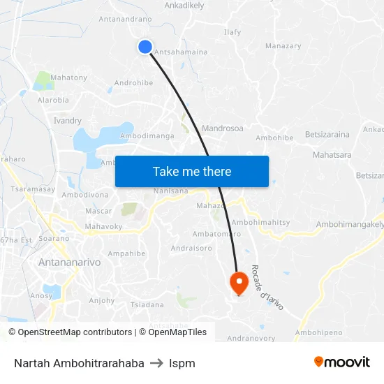 Nartah Ambohitrarahaba to Ispm map