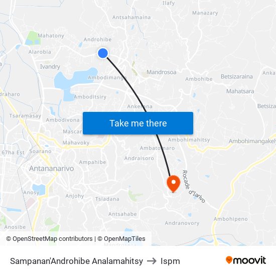 Sampanan'Androhibe Analamahitsy to Ispm map