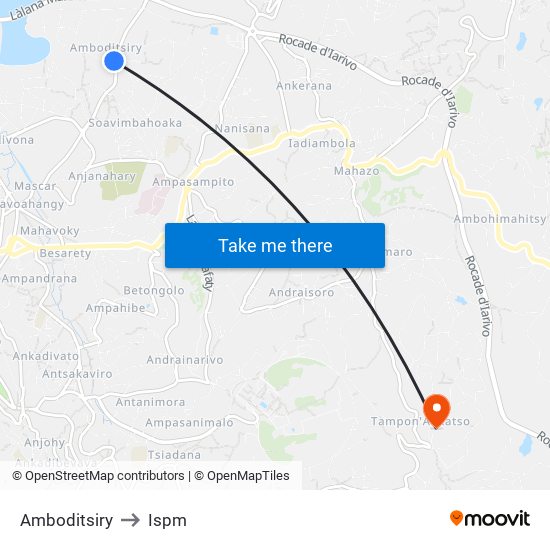 Amboditsiry to Ispm map