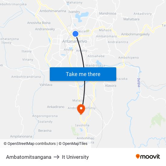 Ambatomitsangana to It University map