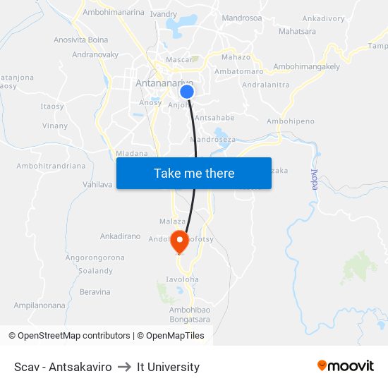 Scav - Antsakaviro to It University map