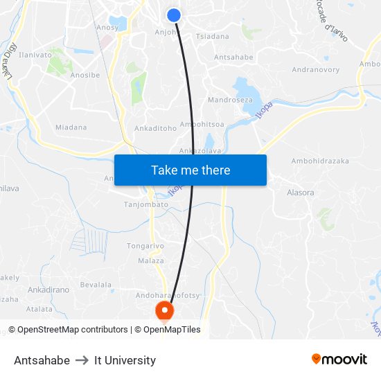 Antsahabe to It University map