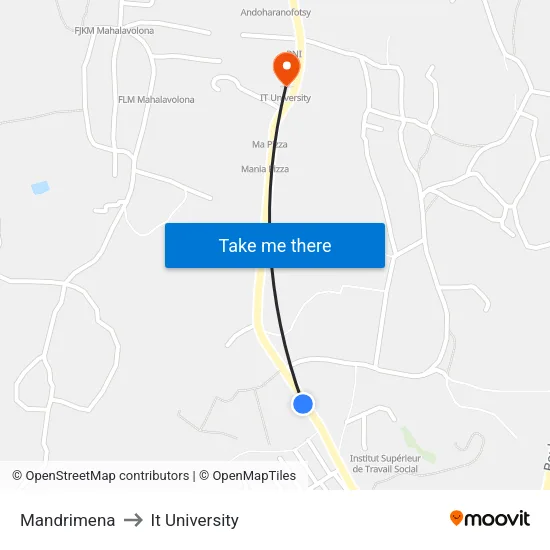 Mandrimena to It University map