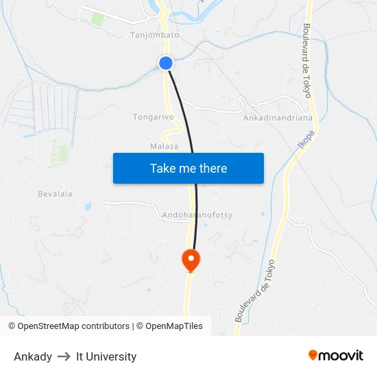 Ankady to It University map