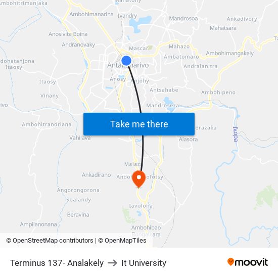 Terminus 137- Analakely to It University map