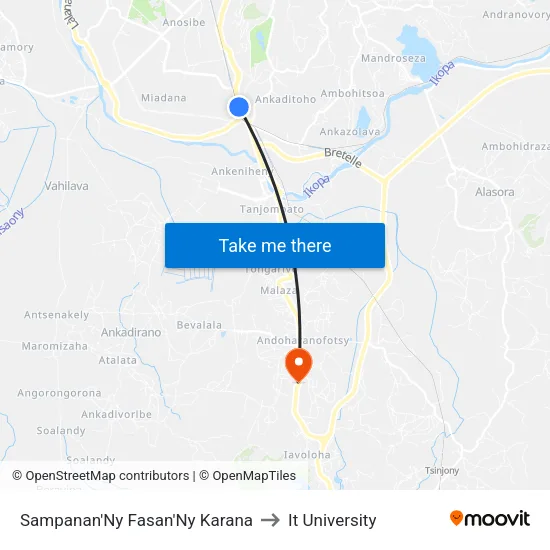 Sampanan'Ny Fasan'Ny Karana to It University map