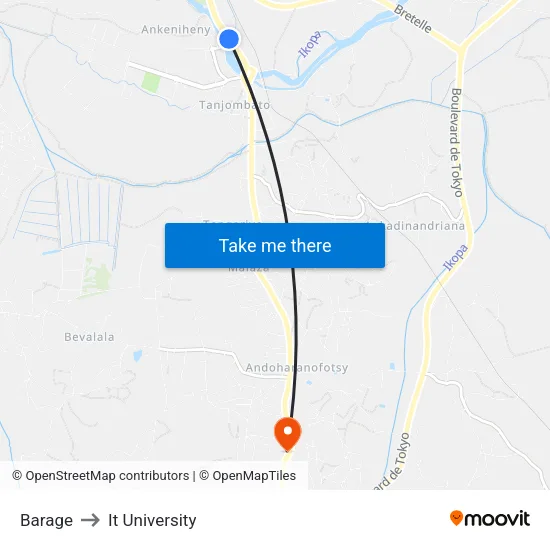 Barage to It University map