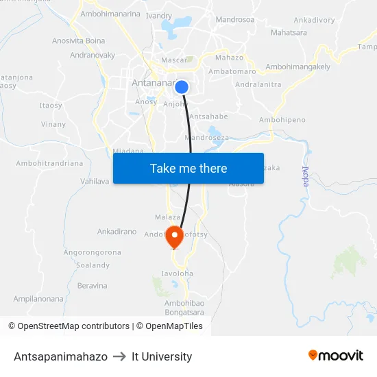 Antsapanimahazo to It University map
