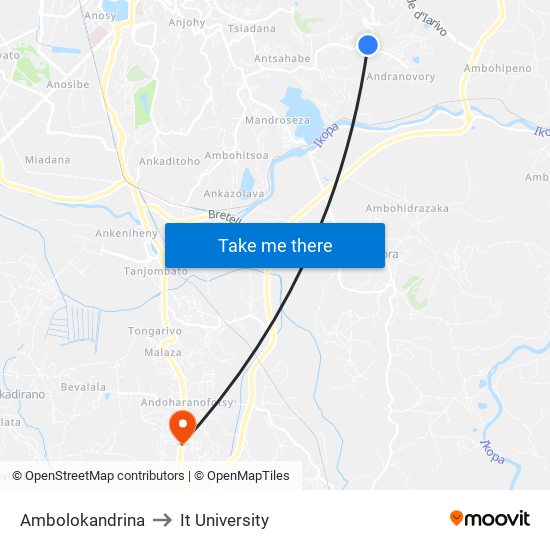 Ambolokandrina to It University map