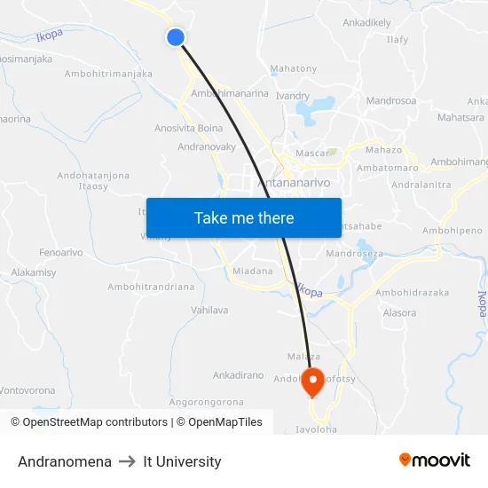 Andranomena to It University map