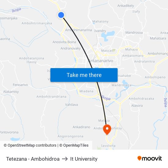 Tetezana - Ambohidroa to It University map