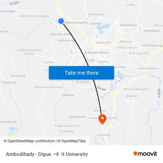 Ambodihady - Digue to It University map