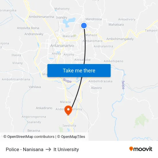 Police - Nanisana to It University map
