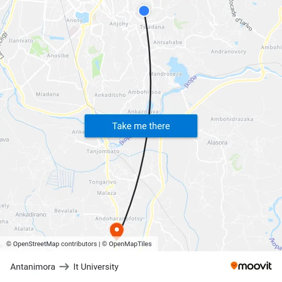 Antanimora to It University map