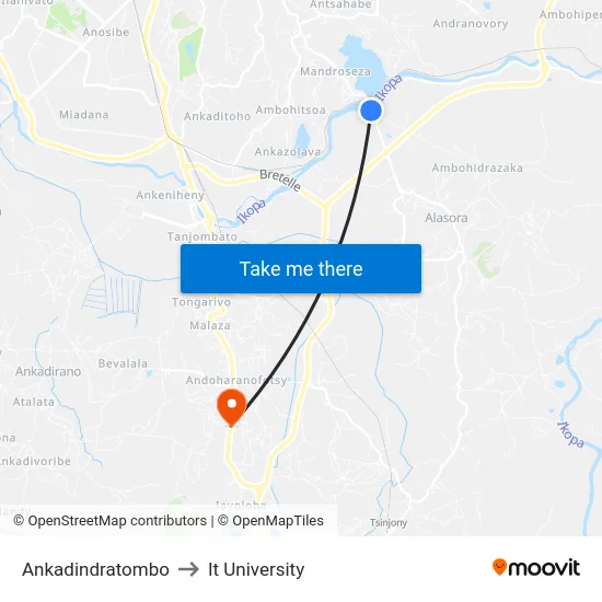 Ankadindratombo to It University map