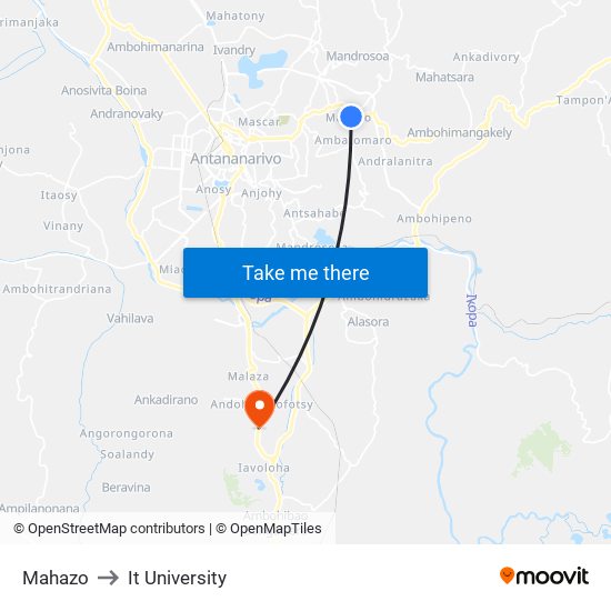 Mahazo to It University map
