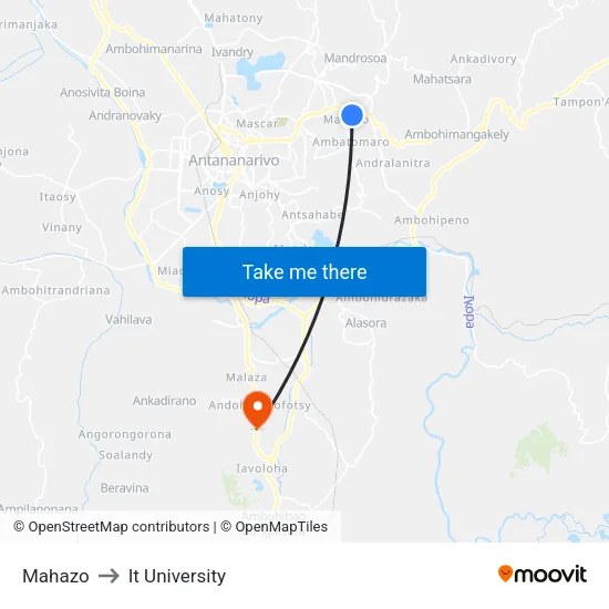 Mahazo to It University map