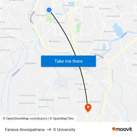 Faneva Anosipatrana to It University map