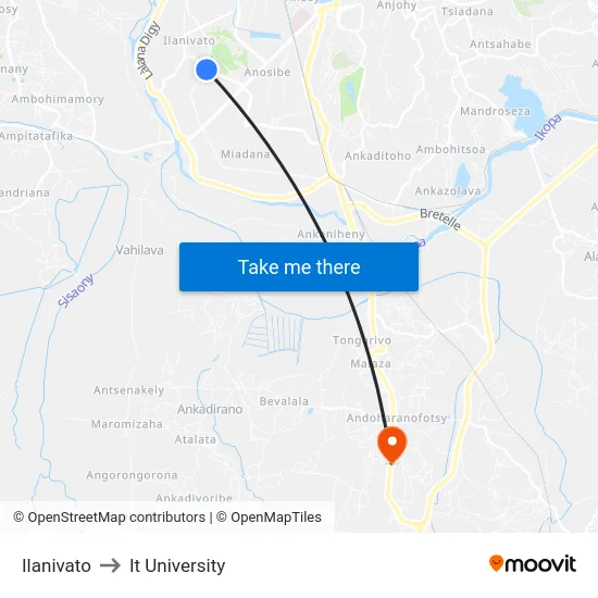 Ilanivato to It University map