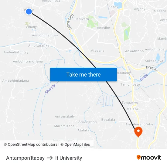 Antampon'Itaosy to It University map