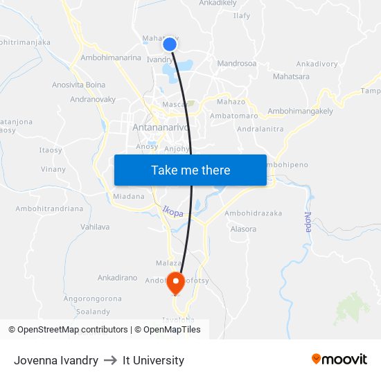 Jovenna Ivandry to It University map